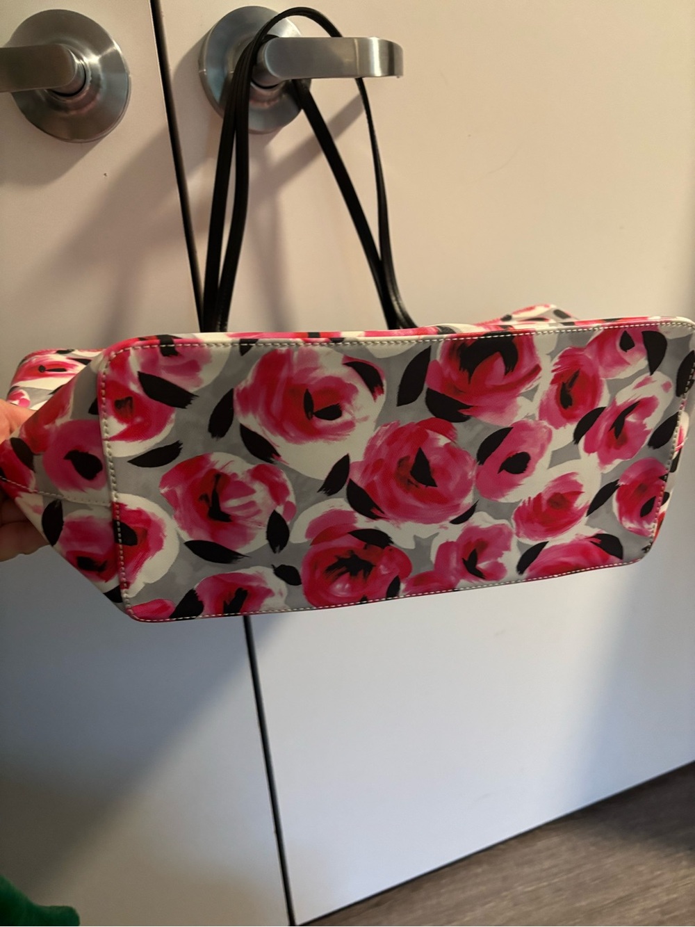 kate spade Pink & Black Floral Tote - Picture 3 of 7